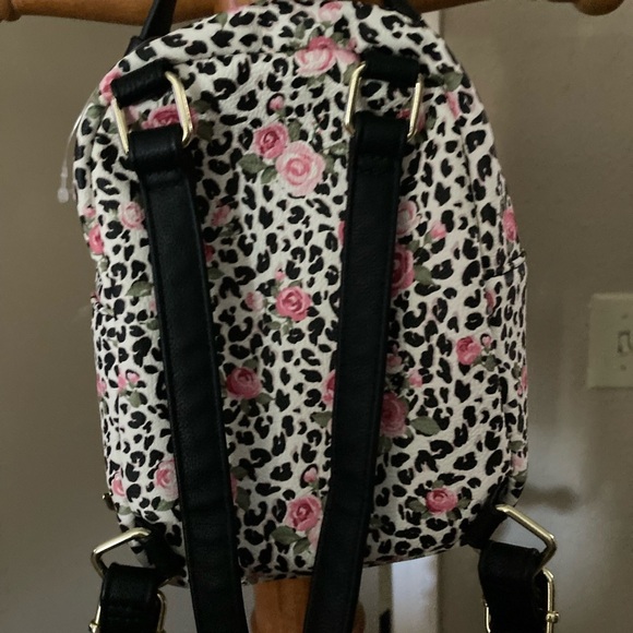Betsey Johnson Pink Floral Dog Mini Backpack